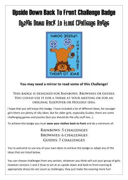 Upside Down Back To Front Challenge Badge