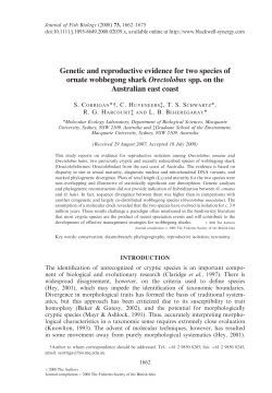 Genetic and reproductive evidence for two species of ornate