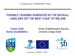 possible tsunamis generated by the rockall lanslides off