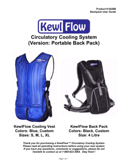 6429B TechNiche Circulatory Cooling Vest Powered by KewlFlow