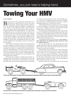 Towing Your HMV - Military Trader