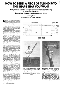 how to bend a piece of tubing into i the shape that you wmb