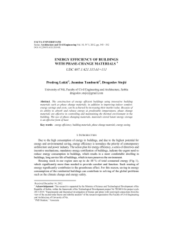 ENERGY EFFICIENCY OF BUILDINGS WITH PHASE
