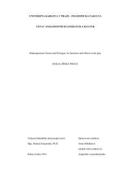 UNIVERZITA KARLOVA V PRAZE