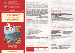 Opatija &bull; Croatia organize FIRST CIRCULAR 5th INTERNATIONAL