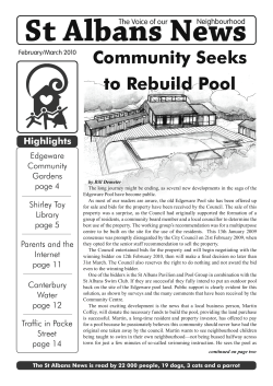 Community Seeks to Rebuild Pool