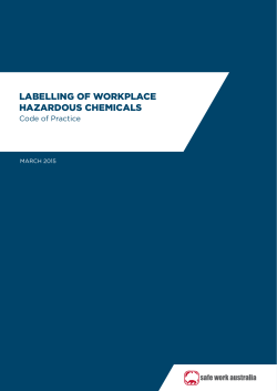Labelling of Workplace Hazardous Chemicals