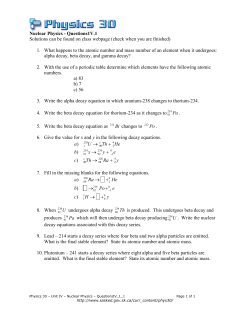 1. What happens to the at