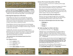 All Jesus did that day was tell stories&mdash;a long storytelling afternoon