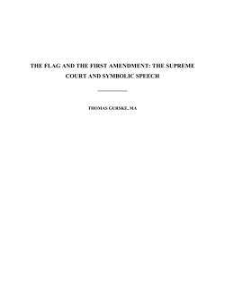 the flag and the first amendment