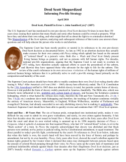 Dred Scott Shepardized - American Right To Life