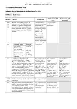 Level 1 Science (90189) 2008 Assessment