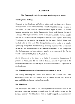 The Geography of the Ganga- Brahmaputra Basin