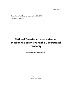 National Transfer Accounts Manual: Measuring