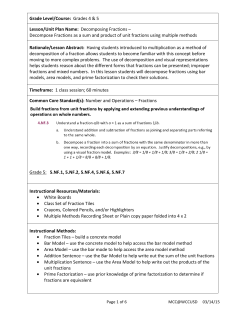 Decomposing Fractions