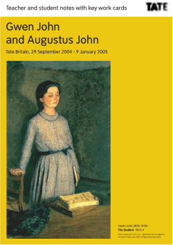 Gwen John and Augustus John