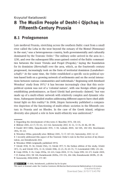 8 The Muslim People of Desht-i Qipchaq in Fifteenth