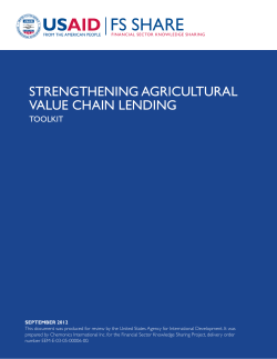Agricultural Lending Toolkit