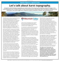 Let`s talk about karst topography.