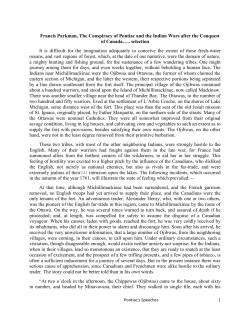 Francis Parkman, The Conspiracy of Pontiac