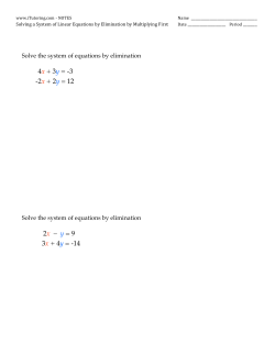 -2x + 2y = 12 4x + 3y = -3 3x + 4y =