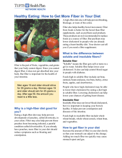 Healthy Eating: How to Get More Fiber in Your Diet