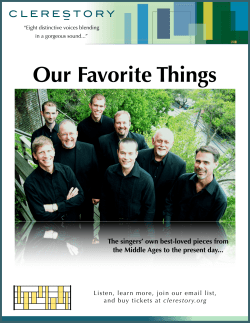Our Favorite Things Program