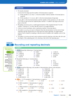 rounding and repeating decimals