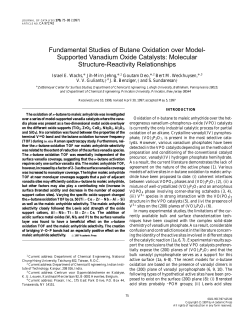 Fundamental Studies of Butane Oxidation over Model