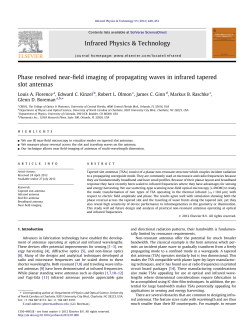 Phase resolved near-field imaging of propagating waves in infrared