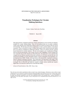 Visualization Techniques for Circular Tabletop Interfaces