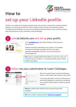 LinkedIn is an excellent tool to help get yourself noticed, and to look