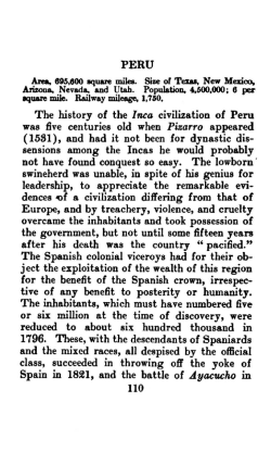 The history of the Inca civilization of Peru was five centuries old