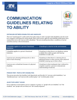 Communication Guidelines Relating to Ability - Anti