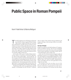 Public Space in Roman Pompeii - Nordic Journal of Architectural