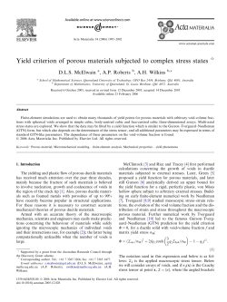 Yield criterion of porous materials subjected to complex stress