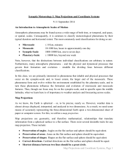 Synoptic Meteorology I: Map Projections
