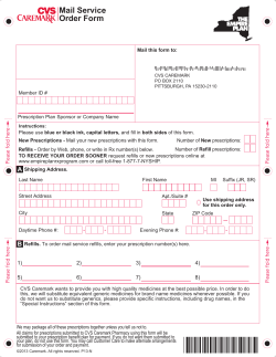 Mail Service Order Form