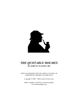 the quotable holmes