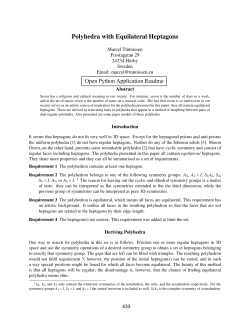 Polyhedra with Equilateral Heptagons
