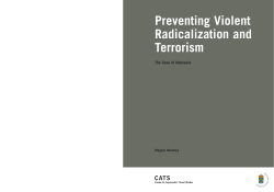 Preventing Violent Radicalization and Terrorism &ndash; The Case of