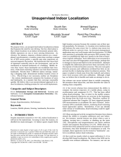 Unsupervised Indoor Localization