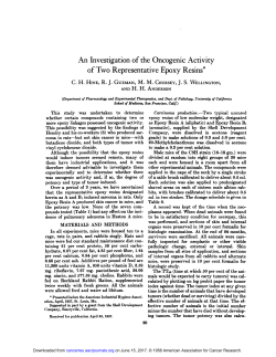 An Investigation of the Oncogenic Activity of Two Representative