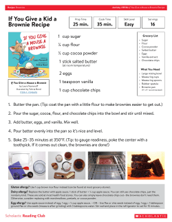 If You Give a Kid a Brownie Recipe