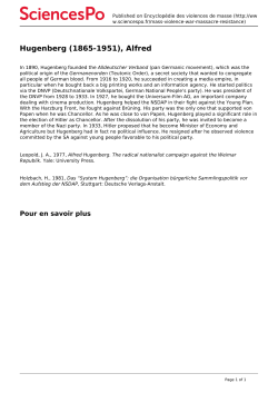 Hugenberg (1865-1951), Alfred