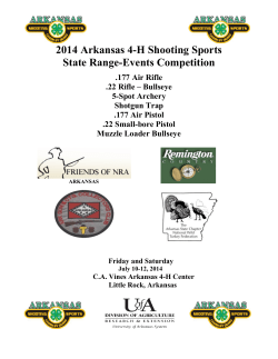 2014 Arkansas 4-H Shooting Sports State Range-Events