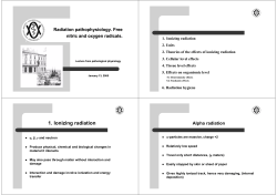 1. Ionizing radiation