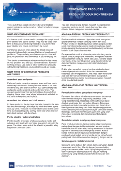 15 Continence Products - Indonesian.indd