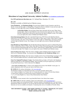 Directions to Long Island University Athletic Facilities (www