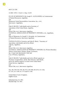 State of Minnesota by Alexander v. Block